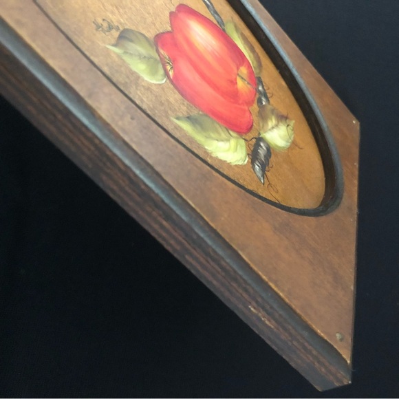 Vintage Hand Painted Artist Signed Wood Apple Wall Art - “Have an Apple a Day” - Picture 9 of 12